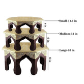 Wooden Handmade Bajoth Chowki